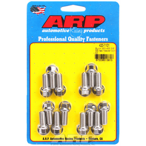 ARP FOR Buick 350-455 3/8 SS hex header bolt kit