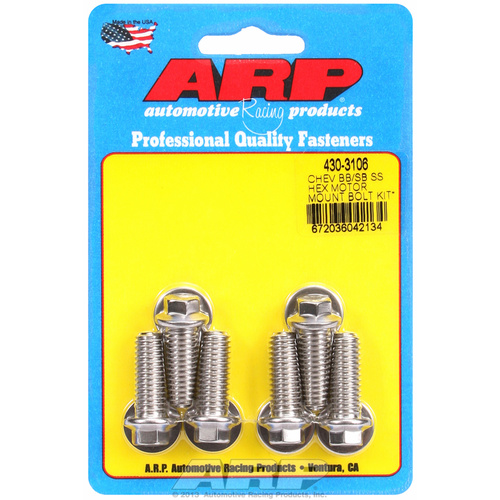 ARP FOR Chevy hex motor mount bolt kit with energy suspension mounts