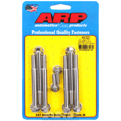 ARP FOR LS1 LS2 SS hex water pump bolts w/thermostat housing bolts kit