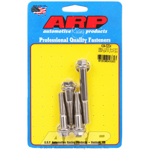 ARP FOR Chevy hex short water pump bolt kit
