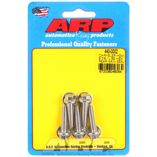 ARP FOR Chrysler hemi 5.7/6.1L SS hex rear main seal plate bolt kit