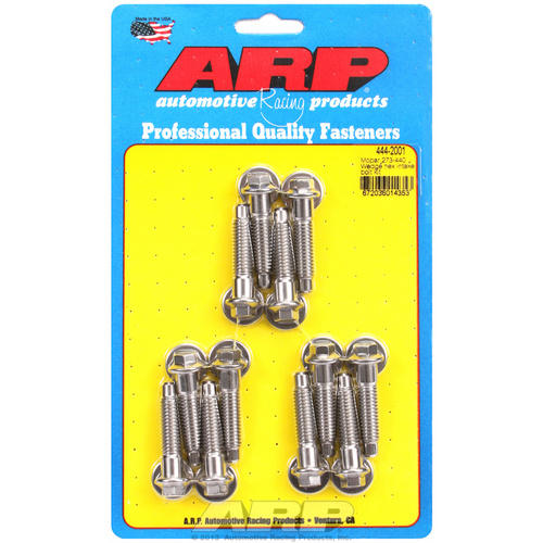 ARP FOR Mopar 273-440 wedge hex intake manifold bolt kit