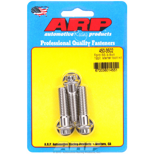 ARP FOR Ford SS 3-bolt 12pt starter bolt kit