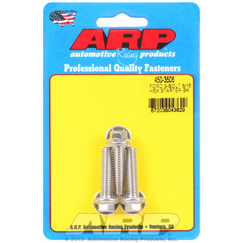 ARP FOR Ford SS 3-bolt 5/16  hex starter bolt kit