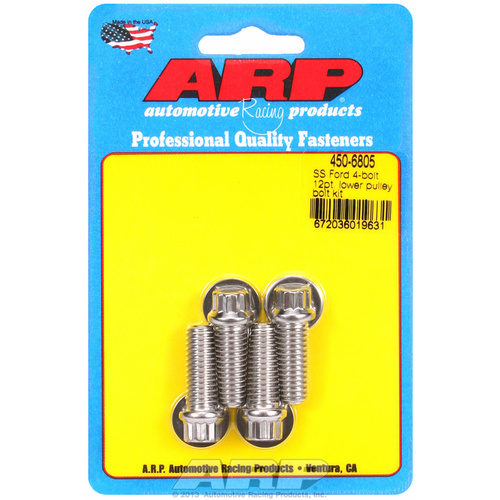 ARP FOR Ford SS 4-bolt 12pt lower pulley bolt kit