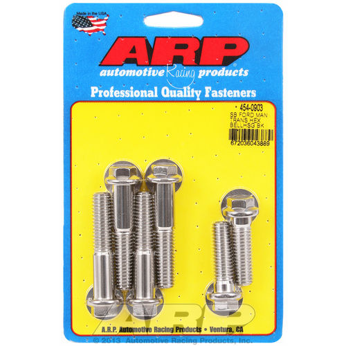 ARP FOR Ford manual trans SS hex bellhousing bolt kit