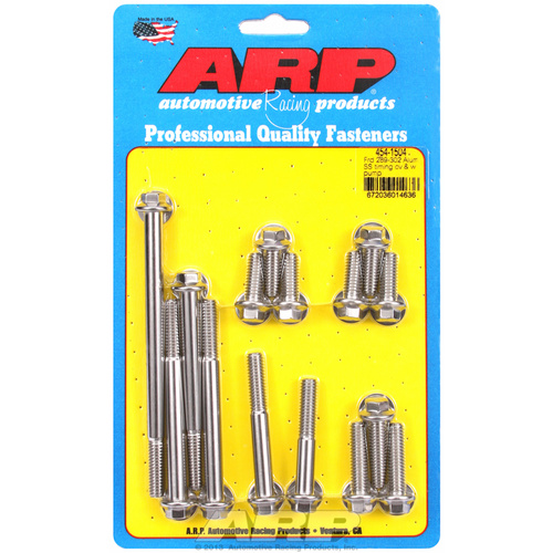 ARP FOR Ford 289-302 alum SS tim cover & water pump kit