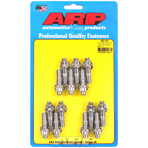 ARP FOR Olds 350-455 3/8  12pt SS header stud kit