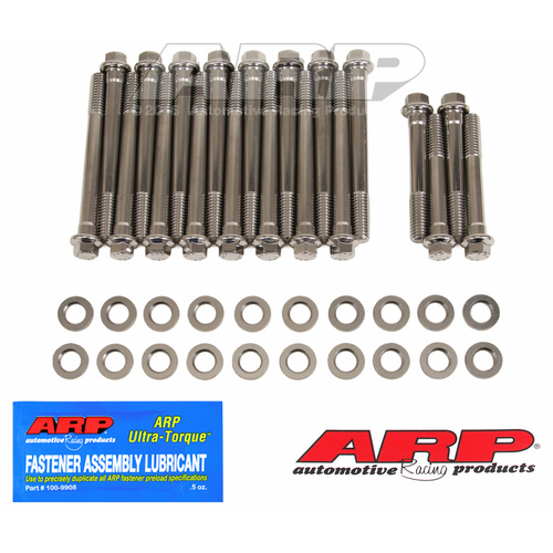 ARP FOR Oldsmobile 350-455 7/16  SS hex head bolt kit