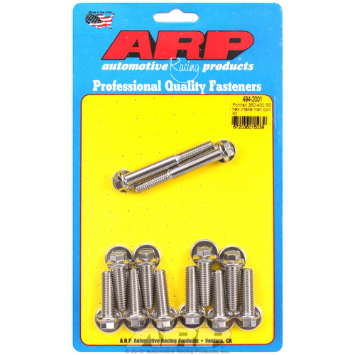 ARP FOR Pontiac 350-400 SS hex intake manifold bolt kit