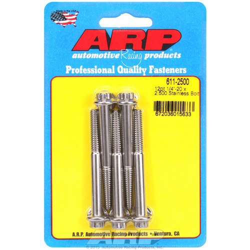 ARP FOR 1/4-20 x 2.500 12pt SS bolts