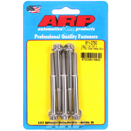 ARP FOR 1/4-20 x 2.750 12pt SS bolts