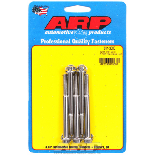 ARP FOR 1/4-20 x 3.000 12pt SS bolts