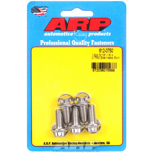 ARP FOR 5/16-18 x 0.750 12pt SS bolts