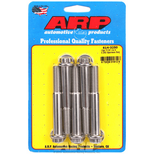 ARP FOR 7/16-14 X 3.250 12pt 1/2 wrenching SS bolts