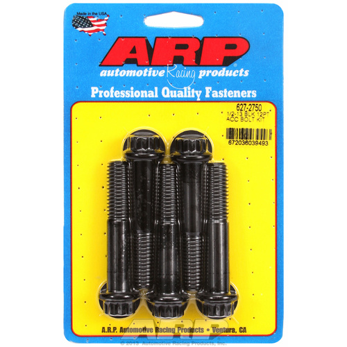 ARP FOR 1/2-13 x 2.750 12pt black oxide bolts