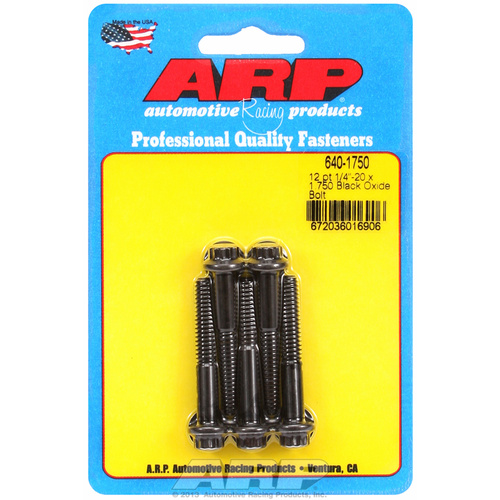 ARP FOR 1/4-20 x 1.750 12pt black oxide bolts