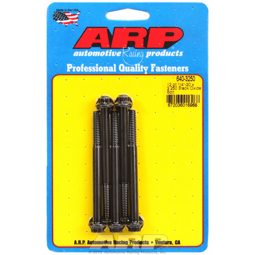 ARP FOR 1/4-20 x 3.250 12pt black oxide bolts