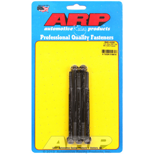 ARP FOR 1/4-20 x 4.250 12pt black oxide bolts