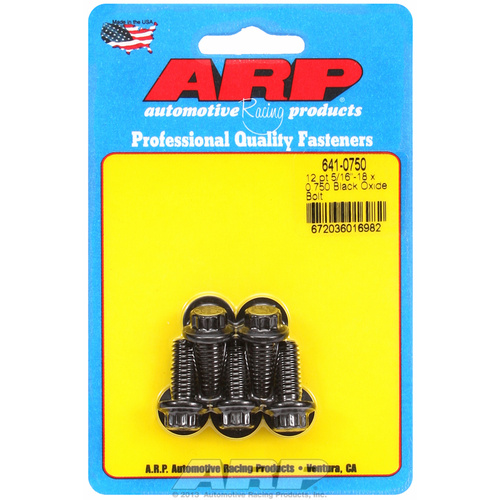 ARP FOR 5/16-18 x 0.750 12pt black oxide bolts