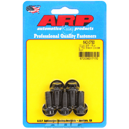 ARP FOR 3/8-16 x 0.750 12pt black oxide bolts