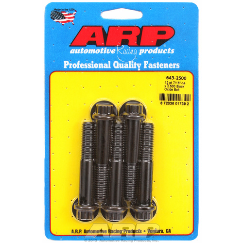 ARP FOR 7/16-14 x 2.500 12pt black oxide bolts
