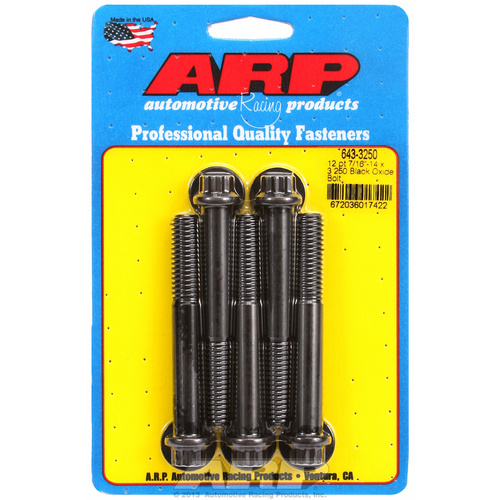 ARP FOR 7/16-14 x 3.250 12pt black oxide bolts