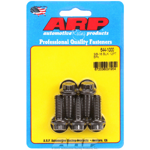 ARP FOR 3/8-16 x 1.000 12pt 7/16 wrenching black oxide bolts