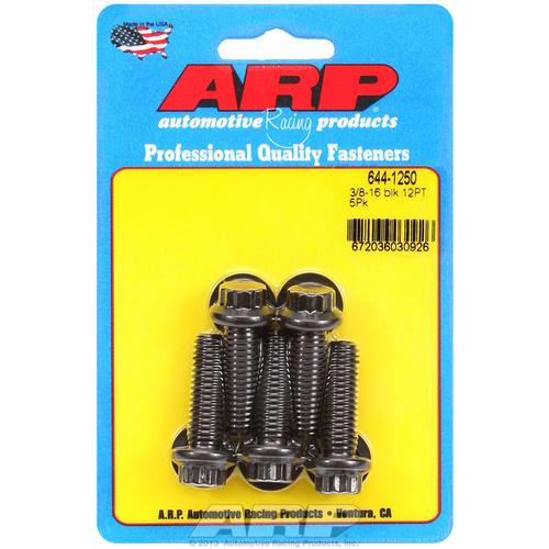 ARP FOR 3/8-16 x 1.250 12pt 7/16 wrenching black oxide bolts