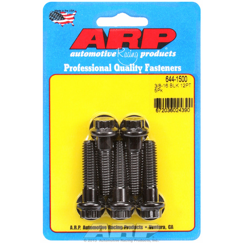 ARP FOR 3/8-16 x 1.500 12pt 7/16 wrenching black oxide bolts