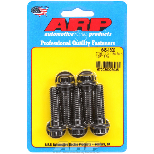 ARP FOR 7/16-14 X 1.500 12pt 1/2 wrenching black oxide bolts