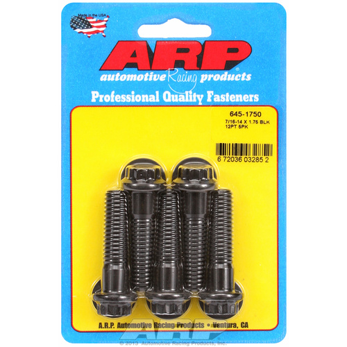 ARP FOR 7/16-14 X 1.750 12pt 1/2 wrenching black oxide bolts