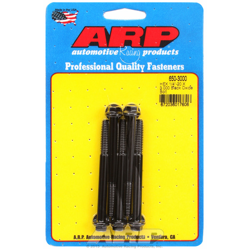ARP FOR 1/4-20 X 3.000 hex black oxide bolts