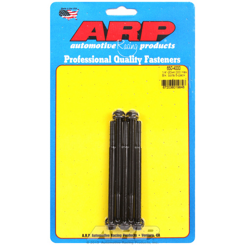 ARP FOR 1/4-20 X 4.000 hex black oxide bolts