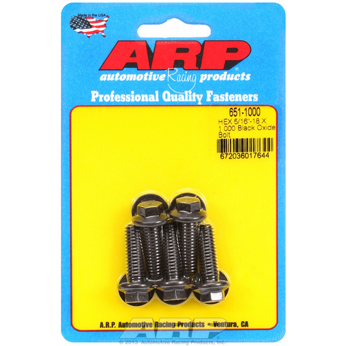 ARP FOR 5/16-18 X 1.000 hex black oxide bolts
