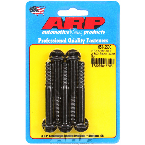 ARP FOR 5/16-18 X 2.500 hex black oxide bolts