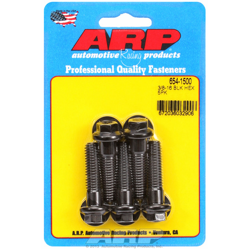 ARP FOR 3/8-16 x 1.500 hex 7/16 wrenching black oxide bolts