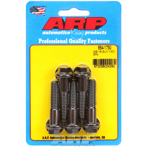 ARP FOR 3/8-16 x 1.750 hex 7/16 wrenching black oxide bolts