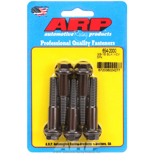 ARP FOR 3/8-16 x 2.000 hex 7/16 wrenching black oxide bolts