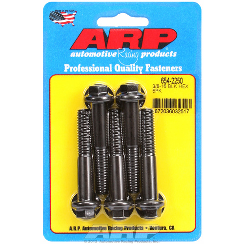 ARP FOR 3/8-16 x 2.250 hex 7/16 wrenching black oxide bolts