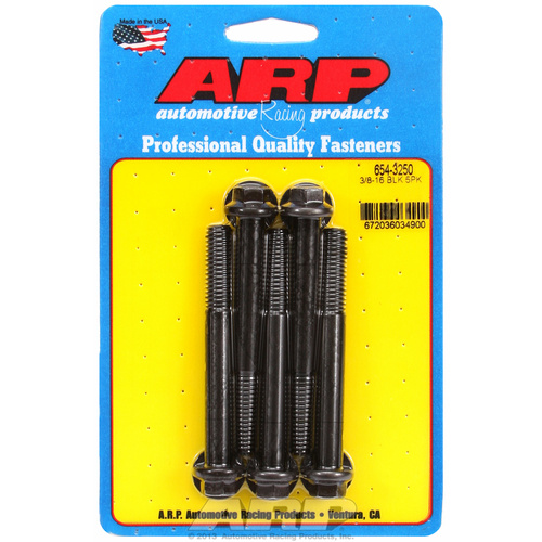 ARP FOR 3/8-16 x 3.250 hex 7/16 wrenching black oxide bolts