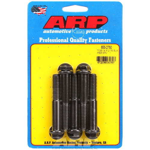 ARP FOR 7/16-14 X 2.750 hex 1/2 wrenching black oxide bolts