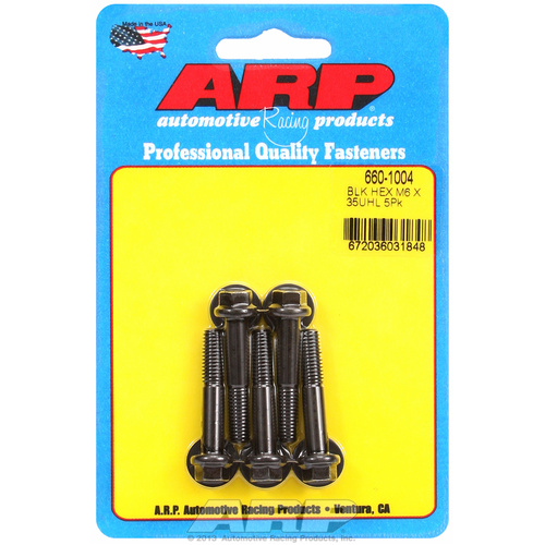 ARP FOR M6 x 1.00 x 35 hex black oxide bolts