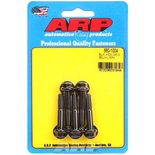 ARP FOR M6 x 1.00 x 35 hex black oxide bolts