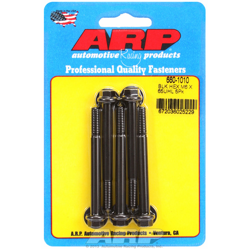 ARP FOR M6 x 1.00 x 65 hex black oxide bolts