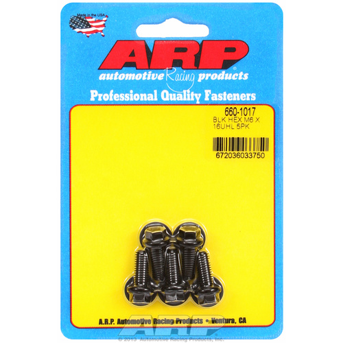 ARP FOR M6 x 1.00 x 16 hex black oxide bolts