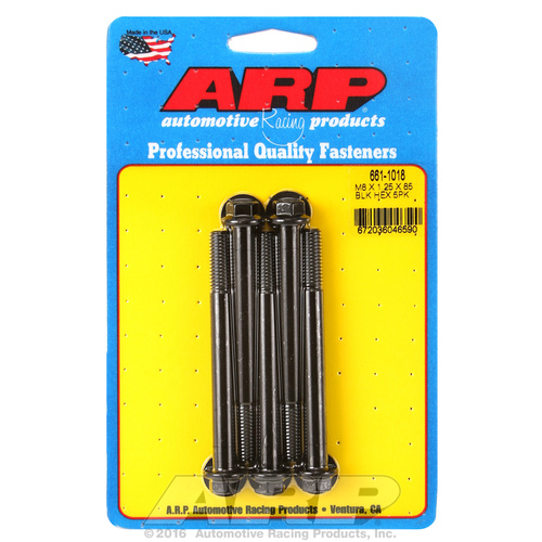 ARP FOR M8 x 1.25 x 85 hex black oxide bolts