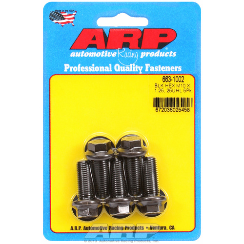 ARP FOR M10 x 1.25 x 25 hex black oxide bolts