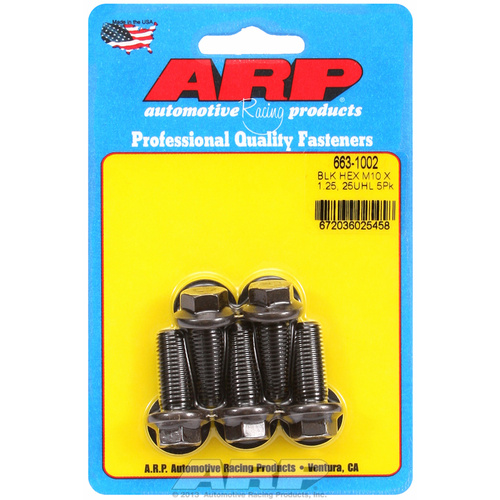 ARP FOR M10 x 1.25 x 25 hex black oxide bolts