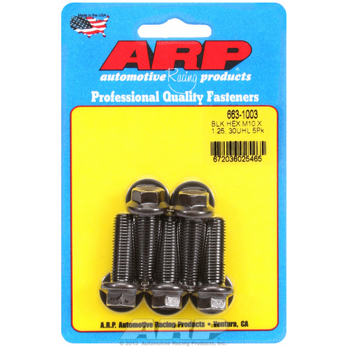 ARP FOR M10 x 1.25 x 30 hex black oxide bolts